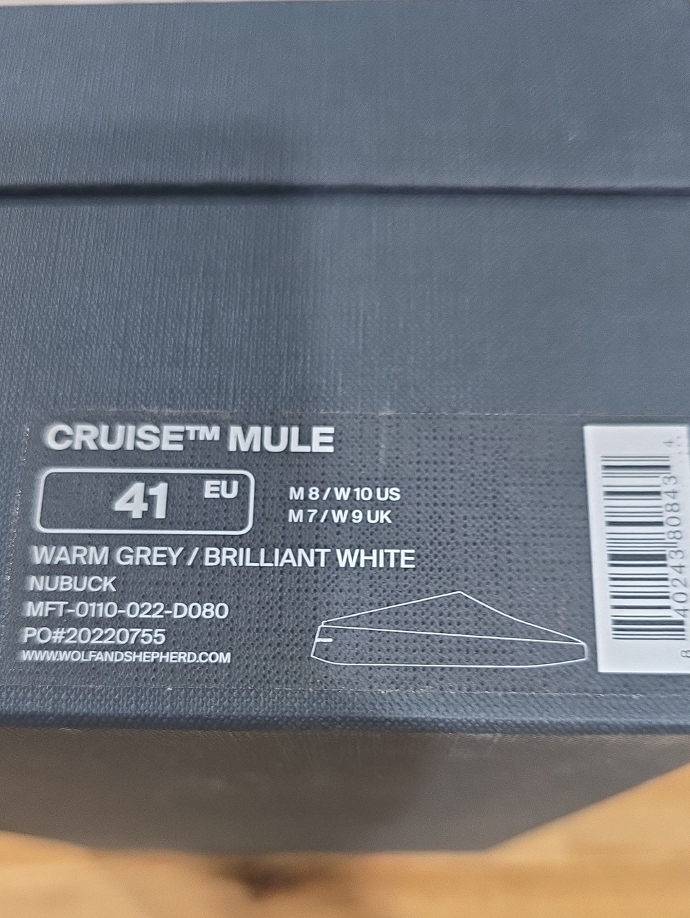 Wolf and Shepherd Women's 41 Cruise Mule Slip On Shoes - Picture 6 of 7